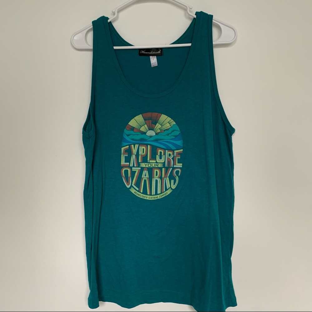 Houndstooth Explore The Ozarks Tank Top